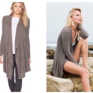 Barefoot Dreams Bamboo Chic Light Essential Long Open Front  Cardigan L/XL
